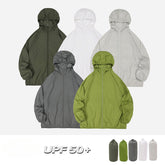 Unisex Jacket Summer Thin Hooded Sports Jacket Loose Jacket Sun-Protective Clothing